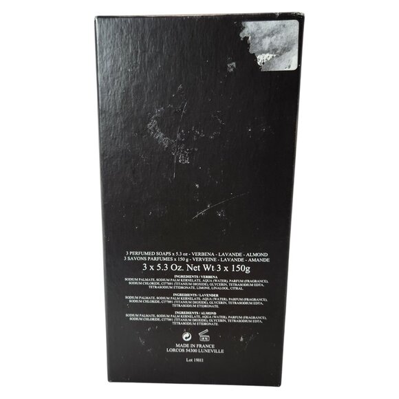 Savon Soap Made in France Gift Set Verbena Lavade Almonde 5.3 oz ea. NEW - Picture 2 of 3